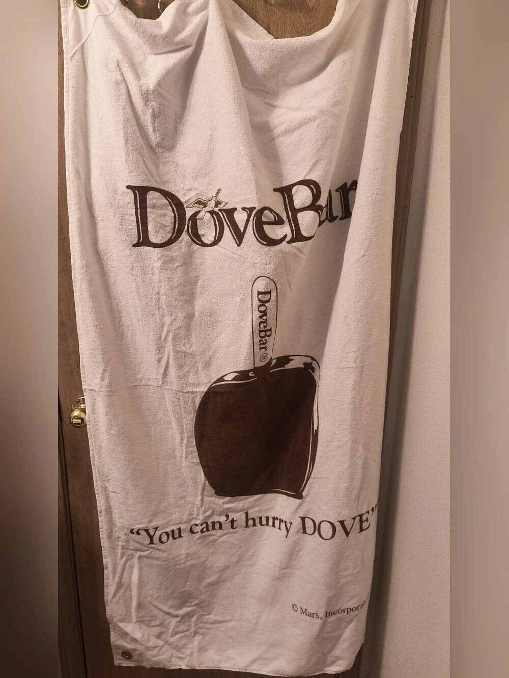 Rare 1997 DoveBar Ice Cream Promotional Towel | Vintage 90s Mars Inc Advertising